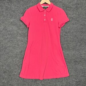 Lauren Ralph Lauren Womens Medium Golf Dress Mini Pink Cotton Activewear‎ Preppy